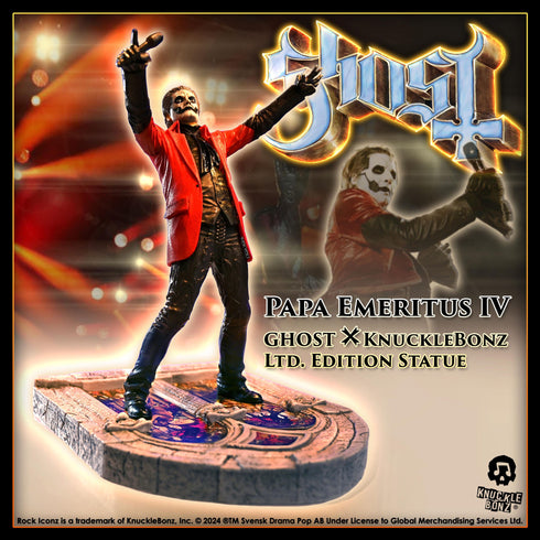 Knucklebonz Ghost Rock Iconz Papa Emeritus IV Statue